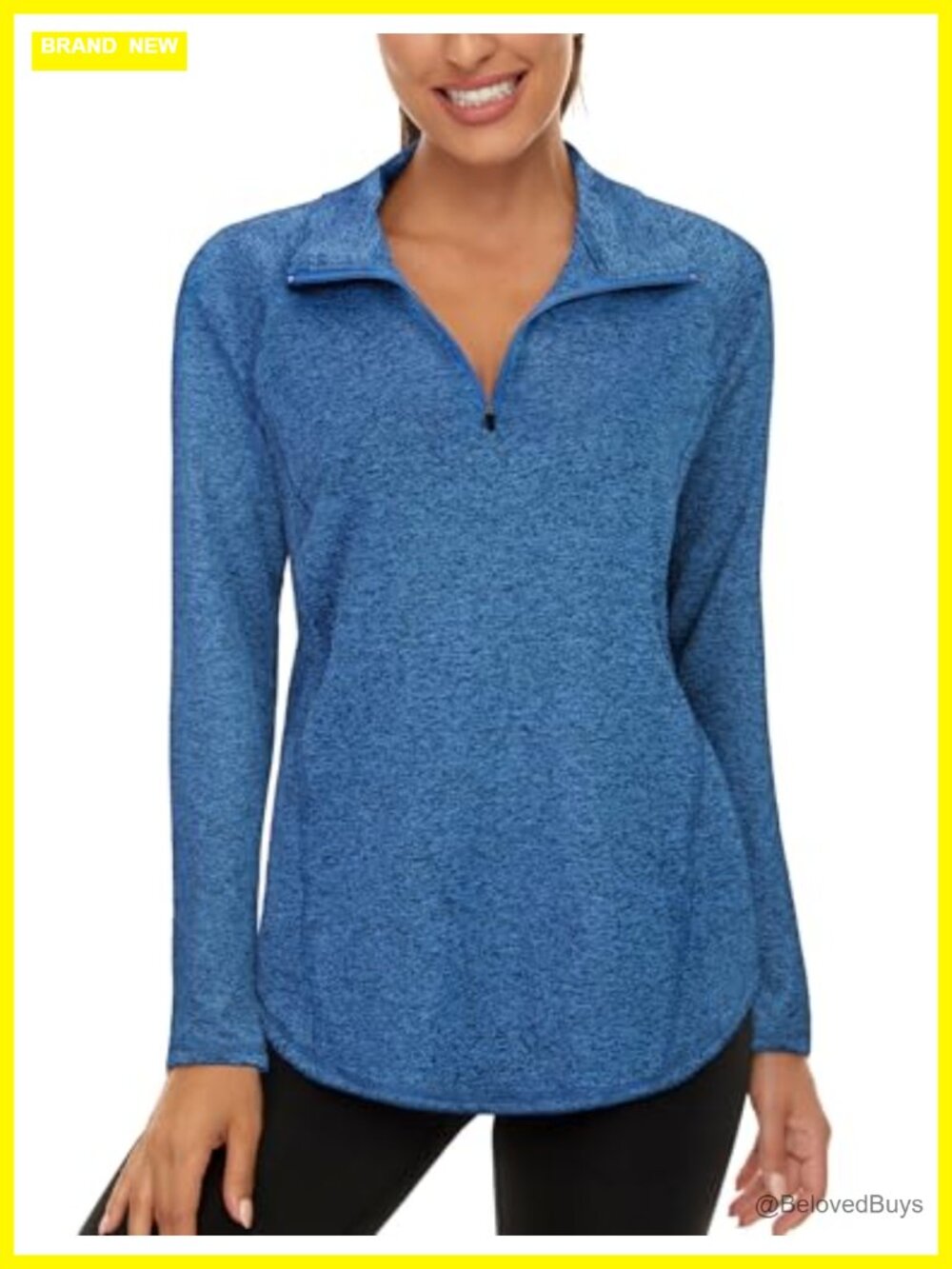 LURANEE Womens UPF 50+ Long Sleeve Quarter Zip Pullover Athletic Workout Top